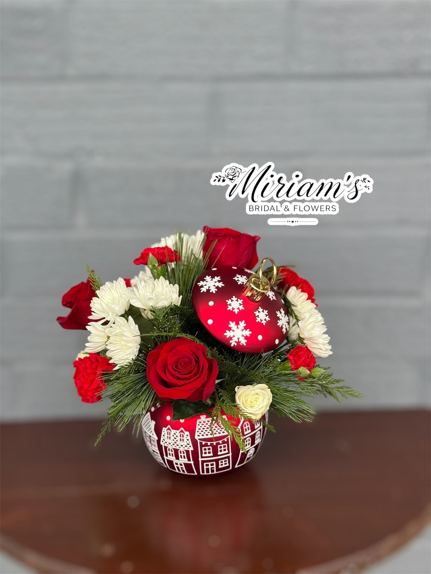 Cheer in Winter Snow Ornament