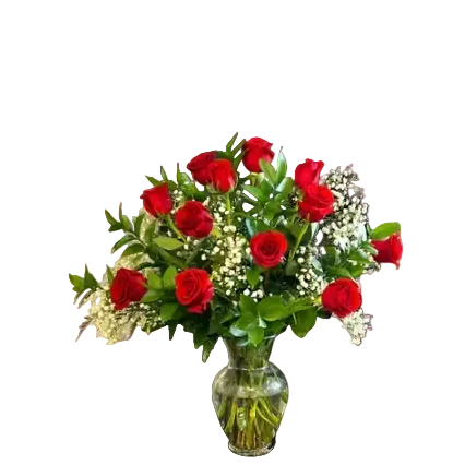 TALL Dozen Red Roses