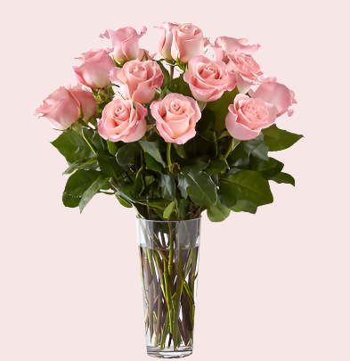 Pink Roses Classic Classic Dozen Pink Roses – Miriam's Bridal and Flowers