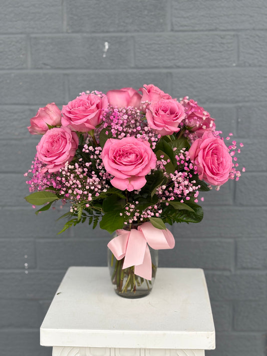 12 Pinktastic Roses